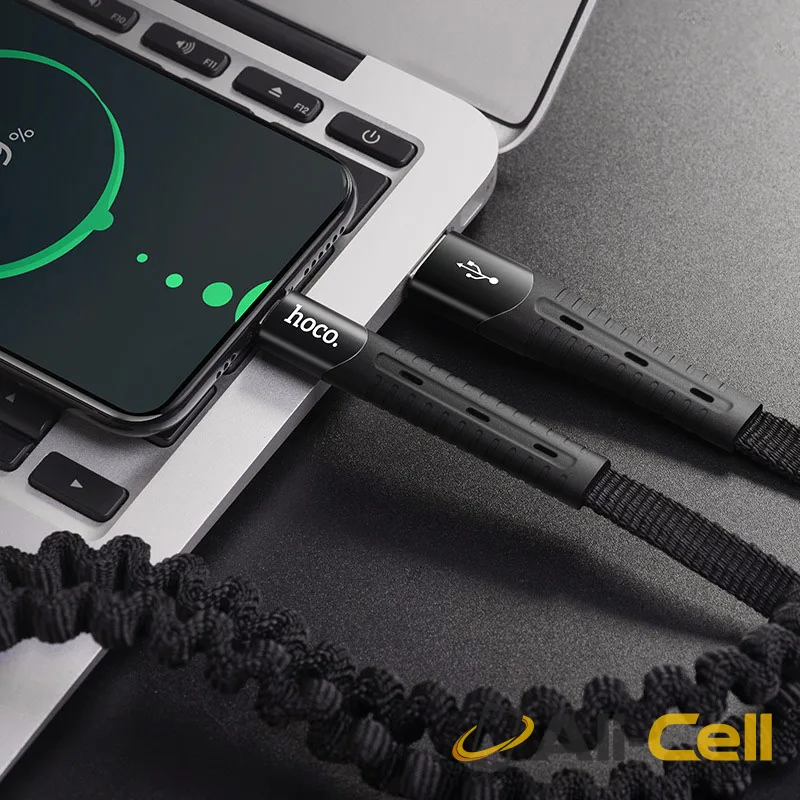 Cable USB to Type-C “U78 Cotton treasure” charging data sync (U78 Type C Black, 1.2m) — 5