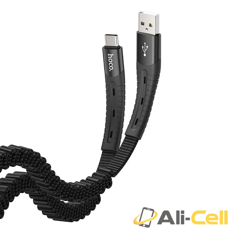 Cable USB to Type-C “U78 Cotton treasure” charging data sync (U78 Type C Red, 1.2m) — 2
