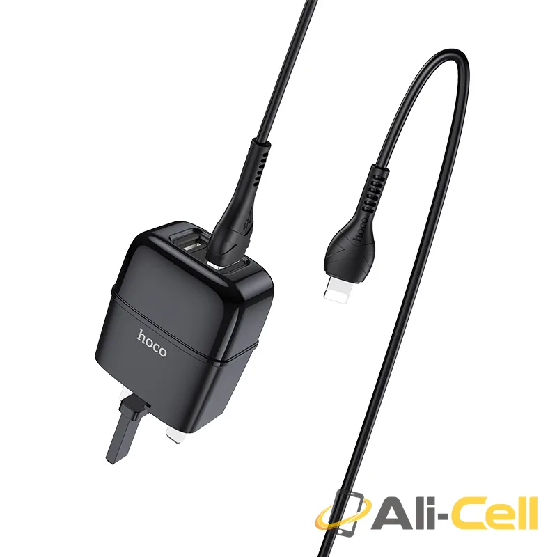 Wall charger “C77B Highway” dual port charger UK plug set with cable (C77b Type C White, Set With Type C Cable) — 5