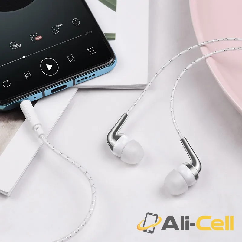 Wired earphones 3.5mm “M71 Inspiring” with mic (M71 White) — 5