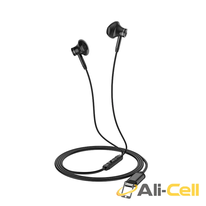 Wired earphones Type-C “L13 Grandee” with mic (L13 White) — 2
