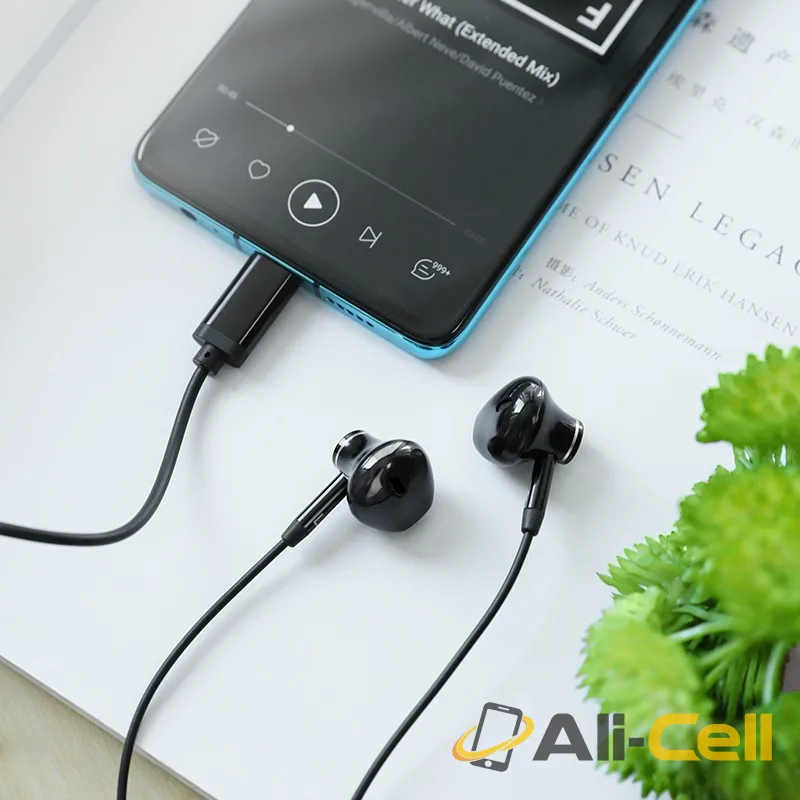 Wired earphones Type-C “L13 Grandee” with mic (L13 White) — 5