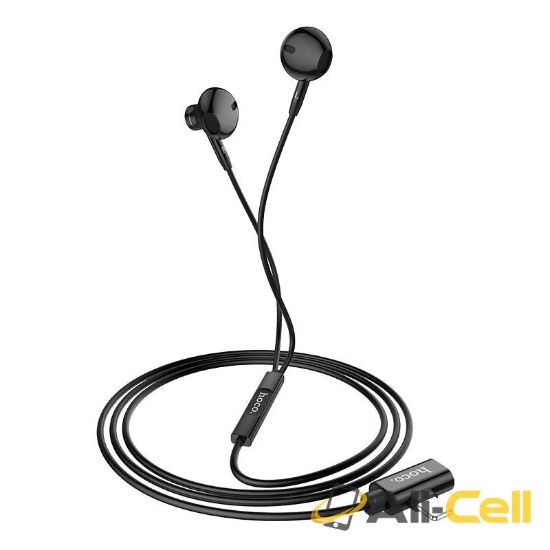 Wired earphones for Lightning “L11 Jasmin” with charging port (L11 Black) — 4
