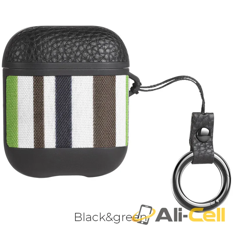 Protective case “WB17” for AirPods 1 / 2 (Wb17 Black Green)