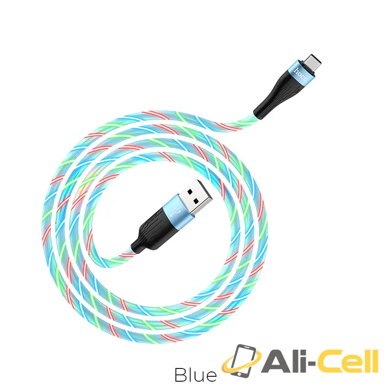 Cable USB to Type-C “U85 Charming night” charging data sync (U85 Type C Blue, 1.0m)