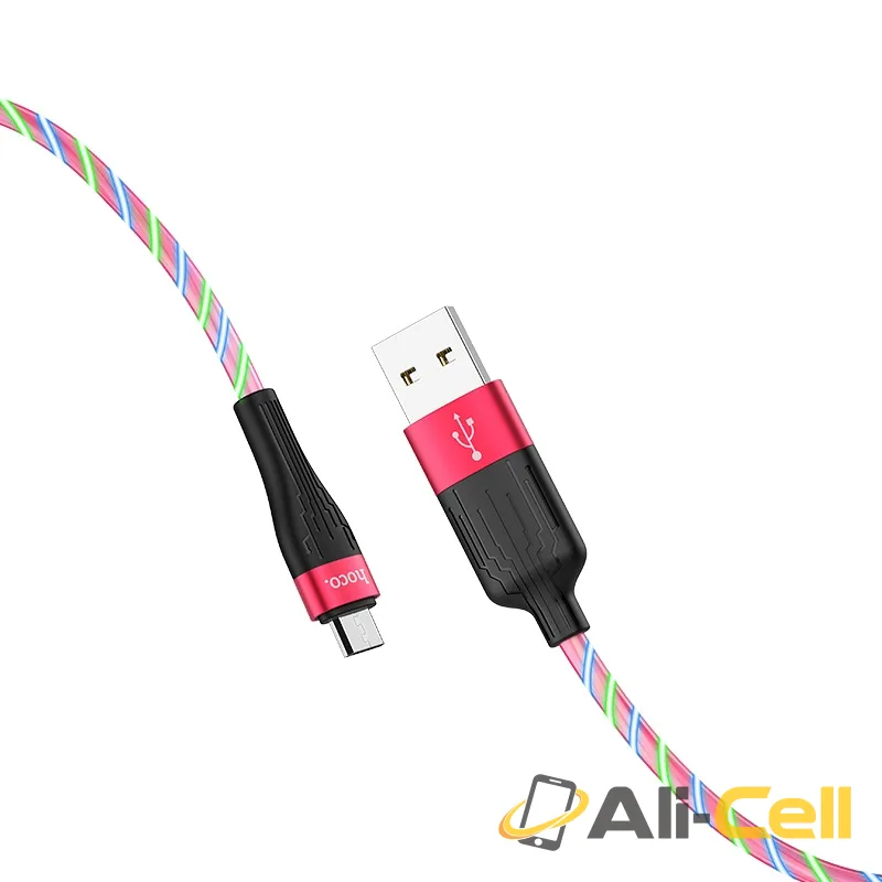 Cable USB to Micro-USB “U85 Charming night” charging data sync (U85 Micro Usb Red, 1.0m) — 2