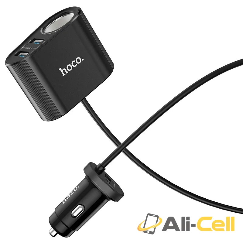 Car charger “Z35A Companheiro” with extention cable (Z35a Metal Gray) — 2