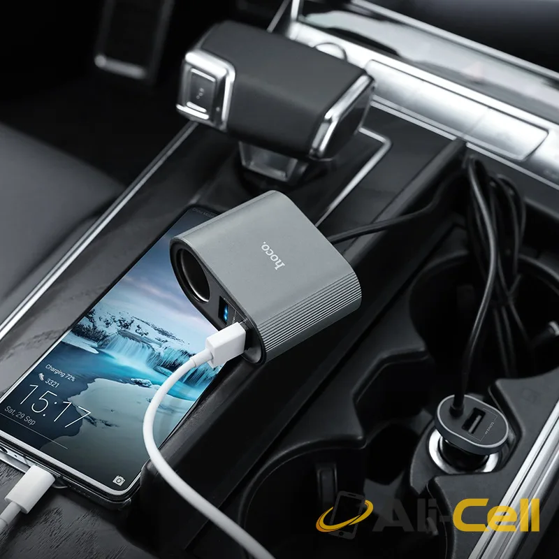 Car charger “Z35A Companheiro” with extention cable (Z35a Metal Gray) — 4