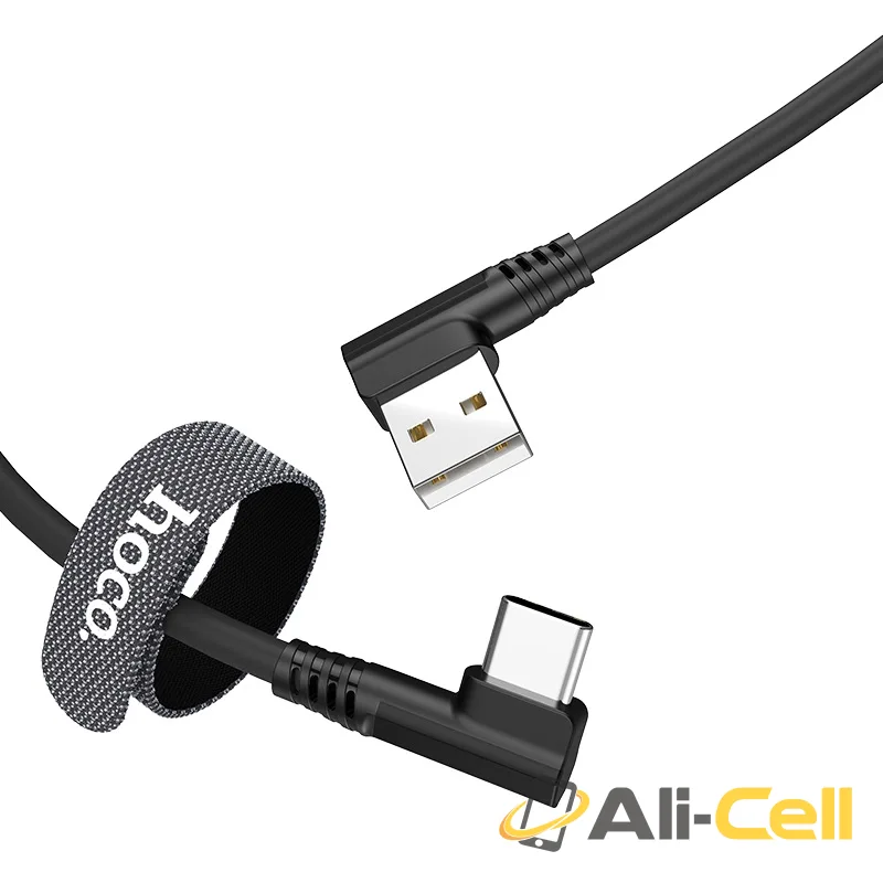 Cable USB to Type-C “U83 Puissant” charging data sync (U83 Type C Black, 1.2m) — 2