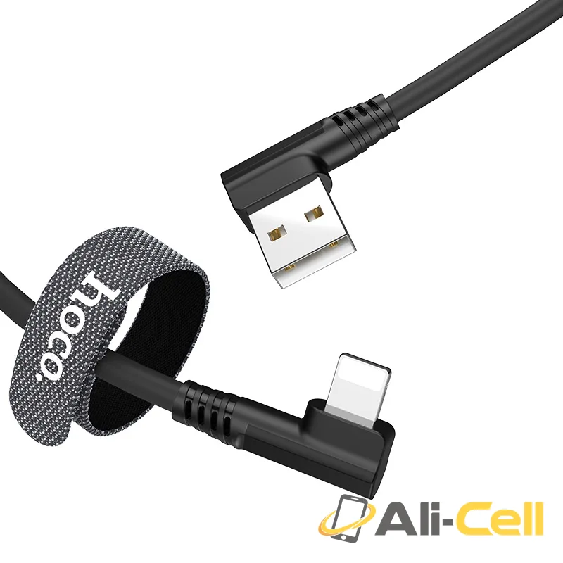 Cable USB to Lightning “U83 Puissant” charging data sync (U83 Lightning Black, 1.2m) — 2