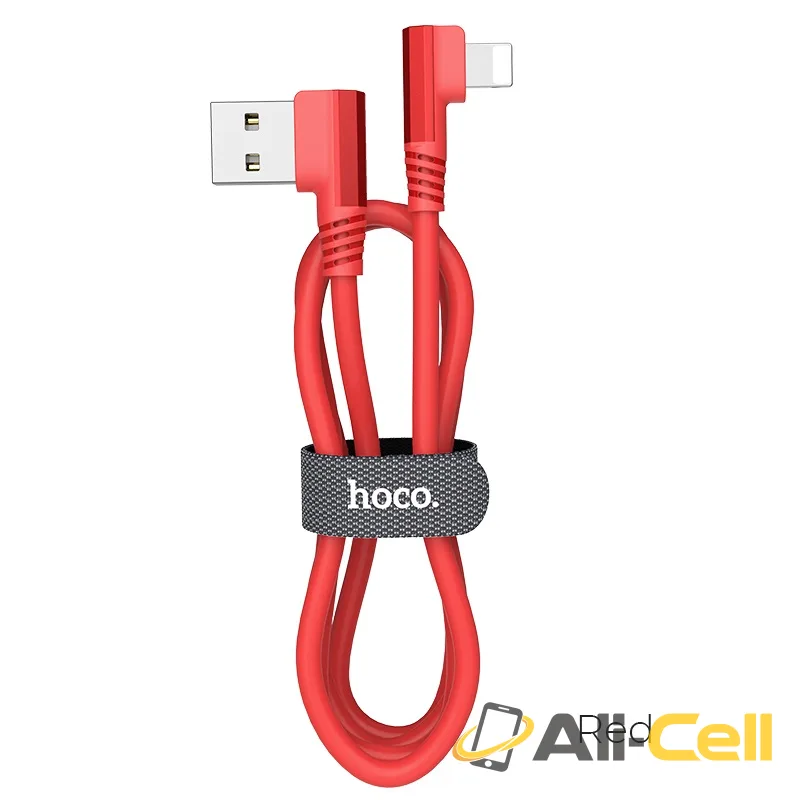 Cable USB to Lightning “U83 Puissant” charging data sync (U83 Lightning Red, 1.2m)