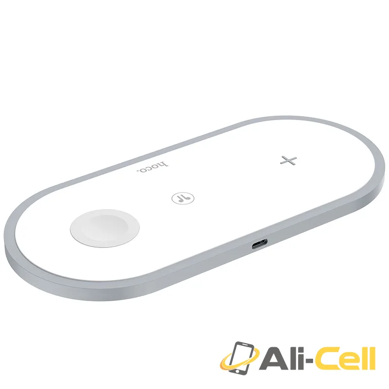 Wireless charger “CW24 Handsome” 3-in-1 tabletop charging dock (Cw24 White) — 4