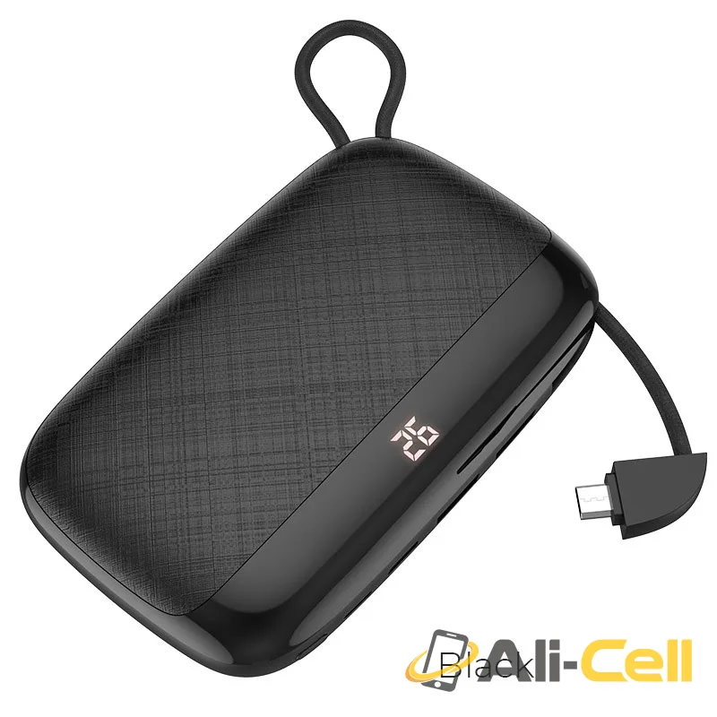 Power bank “S29 Nimble” 10000mAh (S29 Micro Usb Black, Built In Micro Usb Wire)