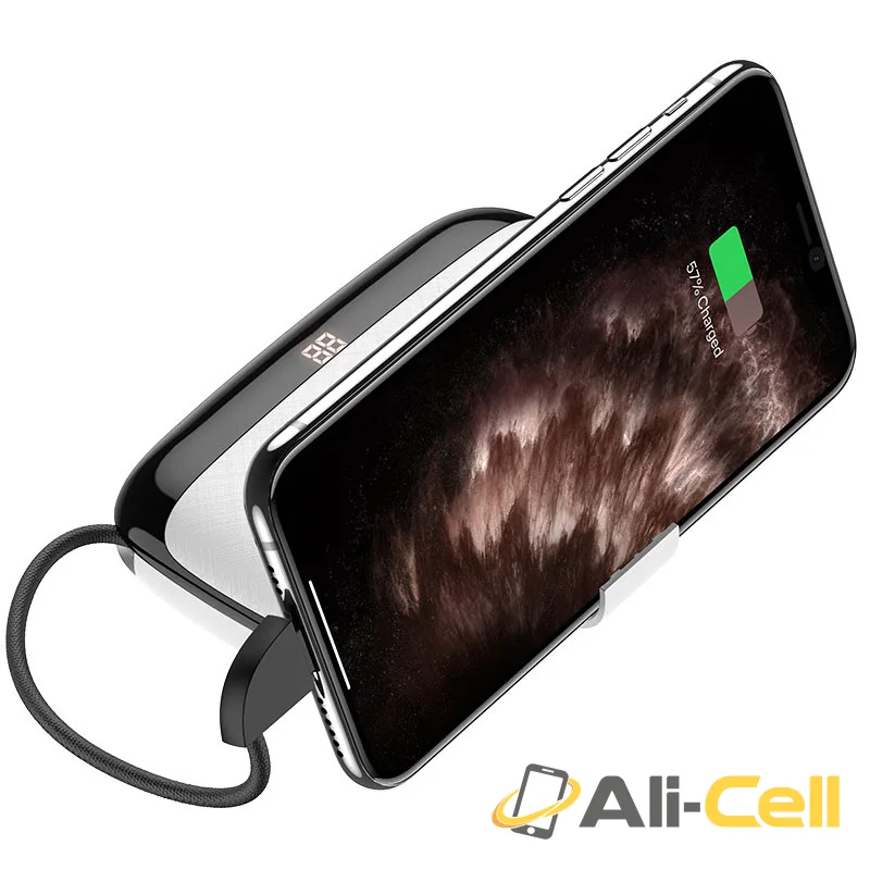 Power bank “S29 Nimble” 10000mAh (S29 Micro Usb White, Built In Micro Usb Wire) — 3