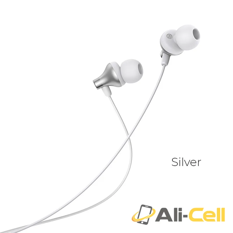 Wired earphones “M74 Classic” with mic with storage box (M74 W Storage Box Silver)