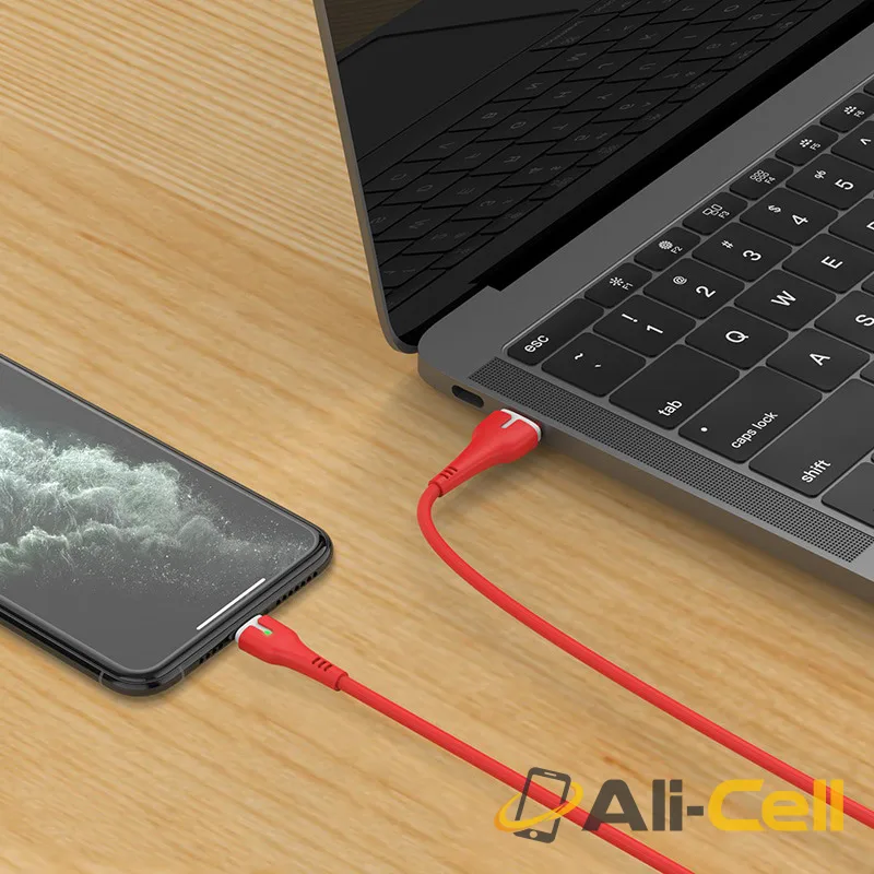 Cable USB to Lightning “X45 Surplus” charging data sync (X45 Lightning Red, 1.0m) — 5