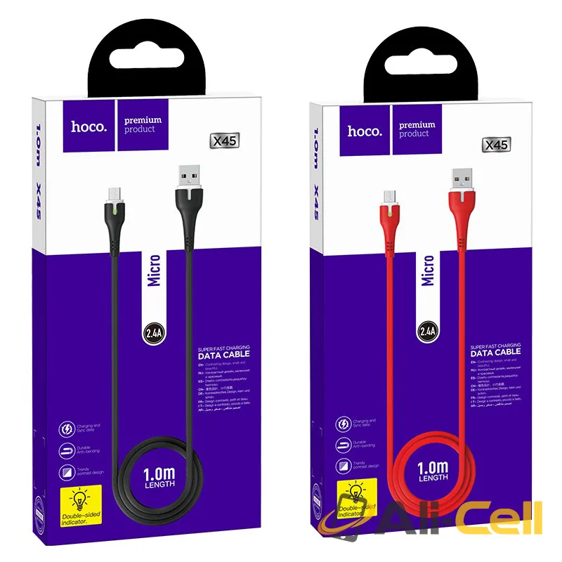 Cable USB to Micro-USB “X45 Surplus” charging data sync (X45 Micro Usb Black, 1.0m) — 7
