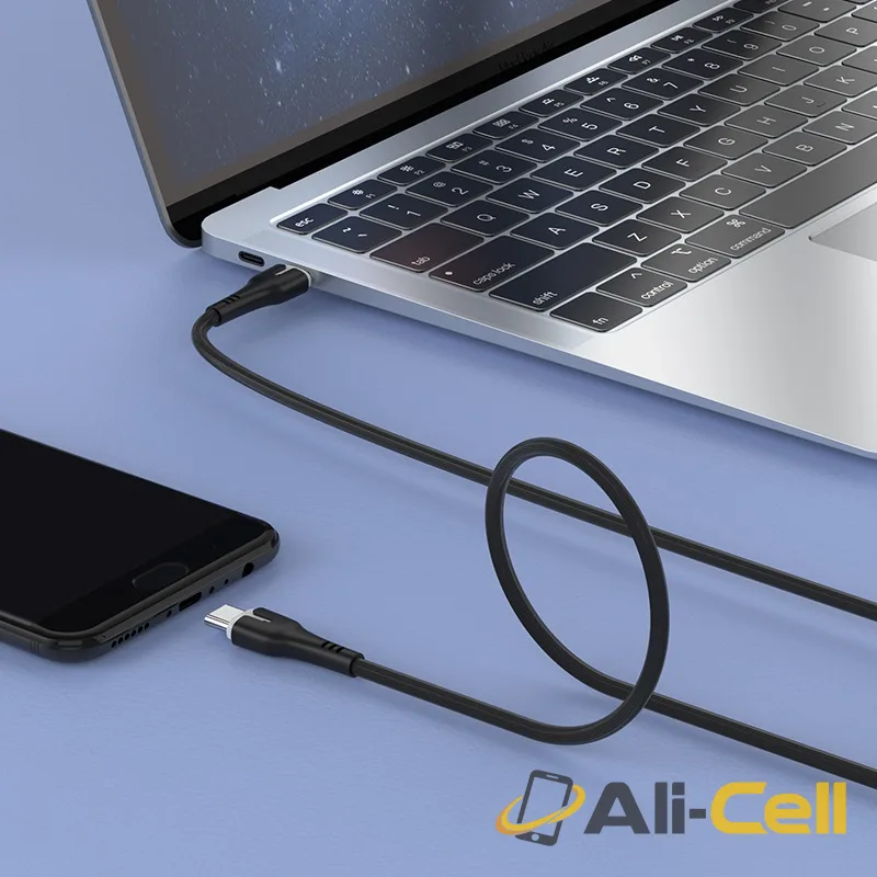 Cable Type-C to Type-C “X45 Surplus” charging data sync (X45 Type C To Type C Black, 1.0m) — 5