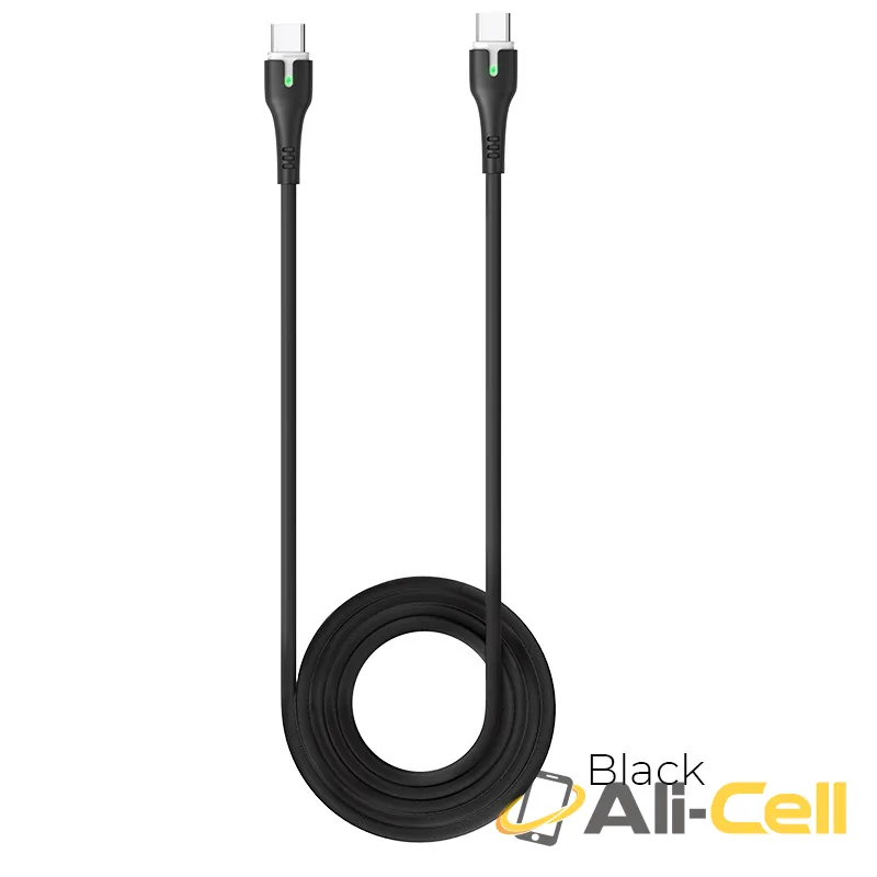 Cable Type-C to Type-C “X45 Surplus” charging data sync (X45 Type C To Type C Black, 1.8m)