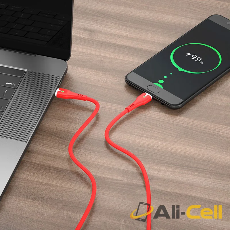 Cable Type-C to Type-C “X45 Surplus” charging data sync (X45 Type C To Type C Red, 1.8m) — 6