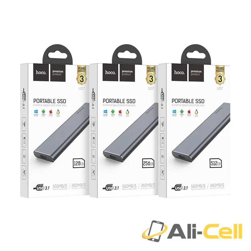 Portable SSD “UD7 Extreme speed” USB & Type-C 3.1 Gen2 (Ud7 256gb) — 7