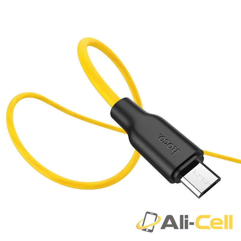 Cable USB to Micro-USB “X21 Plus fluorescent” charging data sync (X21 Plus Fluorescent Micro Usb Yellow, 1.0m) — 3