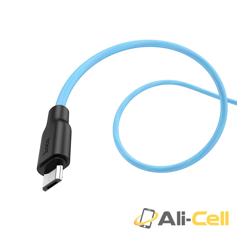 Cable USB to Micro-USB “X21 Plus fluorescent” charging data sync (X21 Plus Fluorescent Micro Usb Green, 1.0m) — 4