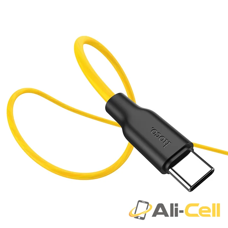 Cable USB to Type-C “X21 Plus fluorescent” charging data sync (X21 Plus Fluorescent Type C Yellow, 1.0m) — 4