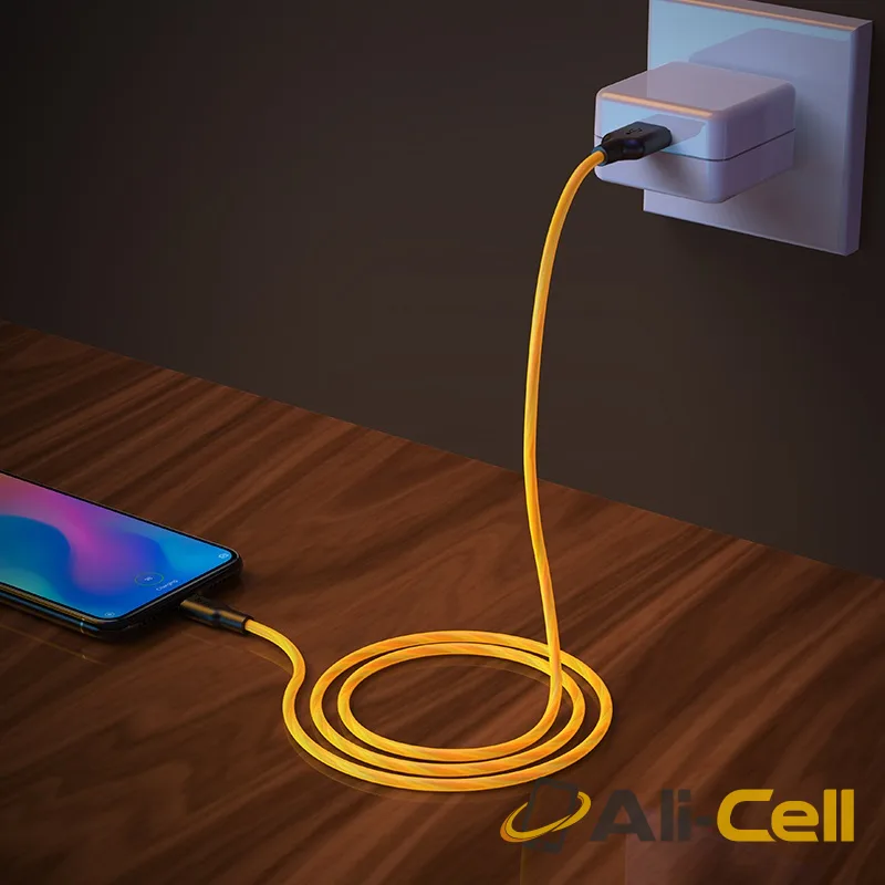 Cable USB to Type-C “X21 Plus fluorescent” charging data sync (X21 Plus Fluorescent Type C Blue, 1.0m) — 6