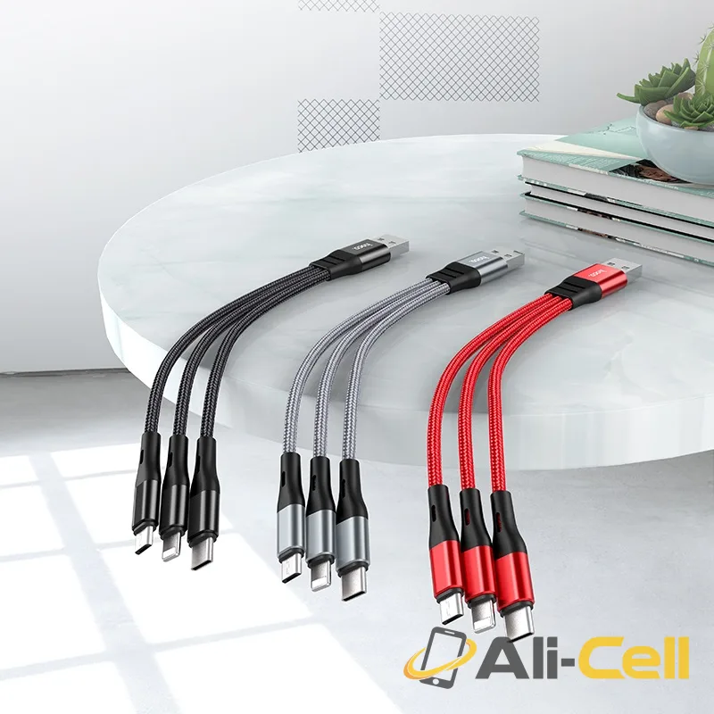 Cable 3-in-1 “X47 Harbor” charging wire (X47 3in1 Black, 0.25m) — 6