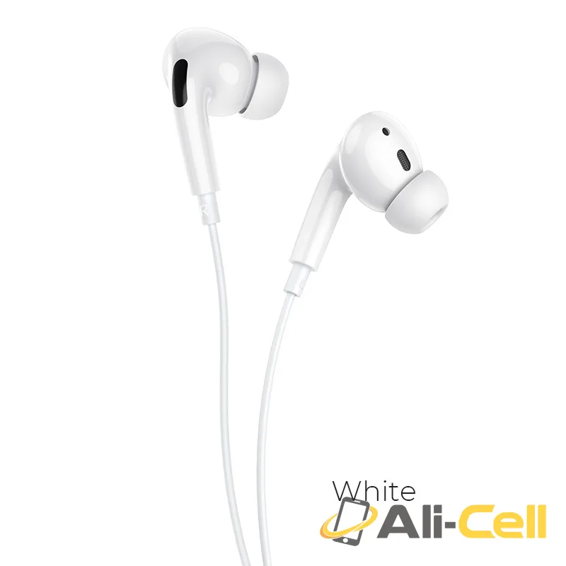 Wired earphones 3.5mm “M1 Pro Original series” with mic (M1 Pro White)