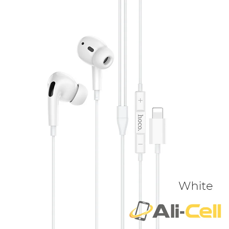 Wired earphones for Lightning “M1 Pro Original series” with mic (M1 Pro Lightning White)