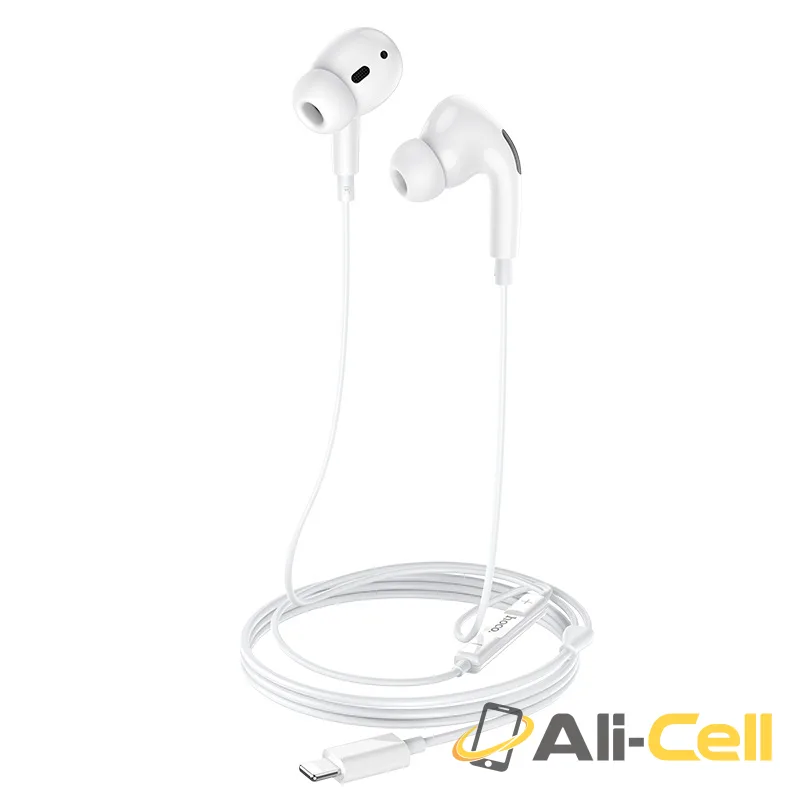 Wired earphones for Lightning “M1 Pro Original series” with mic (M1 Pro Lightning White) — 3
