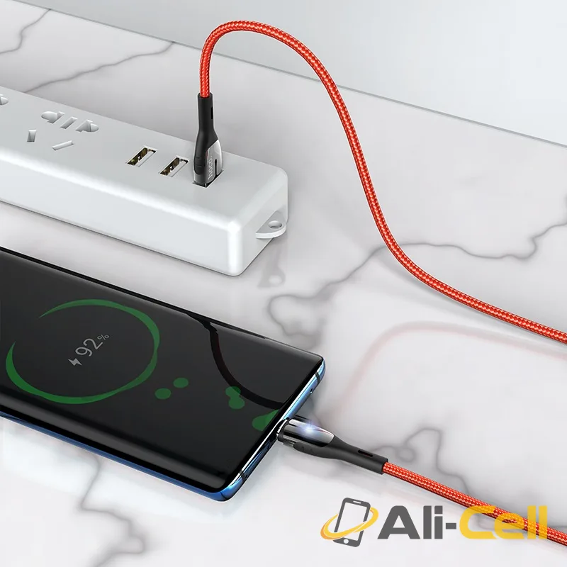 Cable USB to Type-C “U89 Safeness” charging data sync (U89 Type C Red, 1.2m) — 6