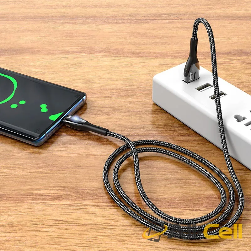Cable USB to Type-C “U89 Safeness” charging data sync (U89 Type C Black, 1.2m) — 5