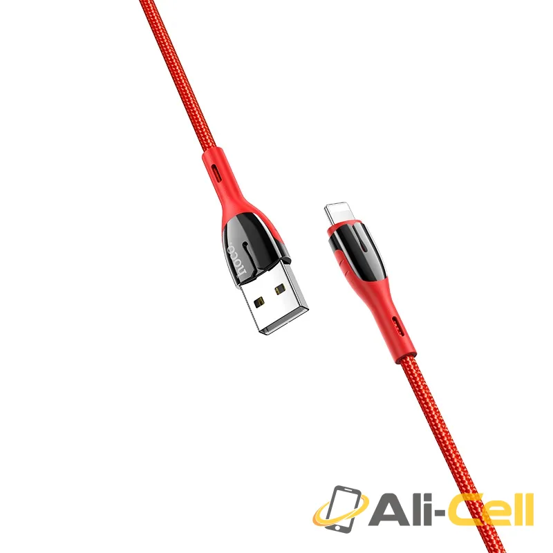 Cable USB to Lightning “U89 Safeness” charging data sync (U89 Lightning Red, 1.2m) — 4