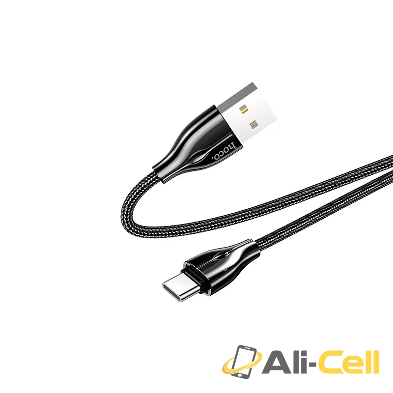 Cable USB to Type-C “U88 Amazing colors” charging data sync (U88 Type C Dark Green, 1.2m) — 4
