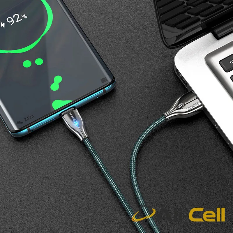 Cable USB to Type-C “U88 Amazing colors” charging data sync (U88 Type C Black, 1.2m) — 6