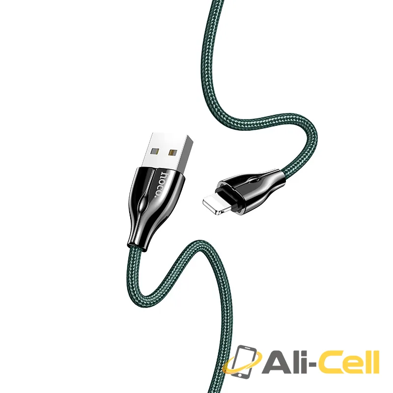 Cable USB to Lightning “U88 Amazing colors” charging data sync (U88 Lightning Black, 1.2m) — 4