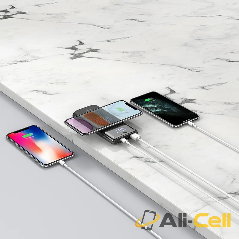 Power bank “J63 Velocity” PD+QC3.0 wireless charging 10000mAh (J63 White) — 6