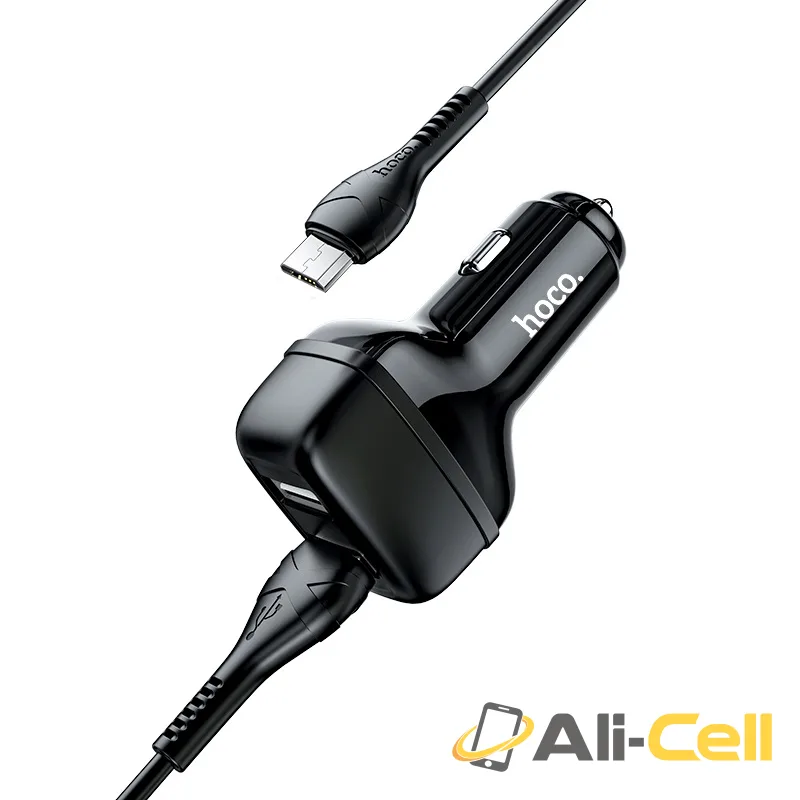 Car charger “Z36 Leader” dual port set with cable (Z36 Micro Usb Black, Set With Micro Usb Cable) — 4