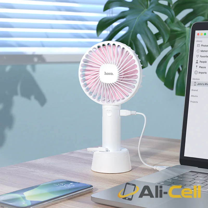 Portable fan “F12 Heroic” handheld and desktop (F12 White) — 6