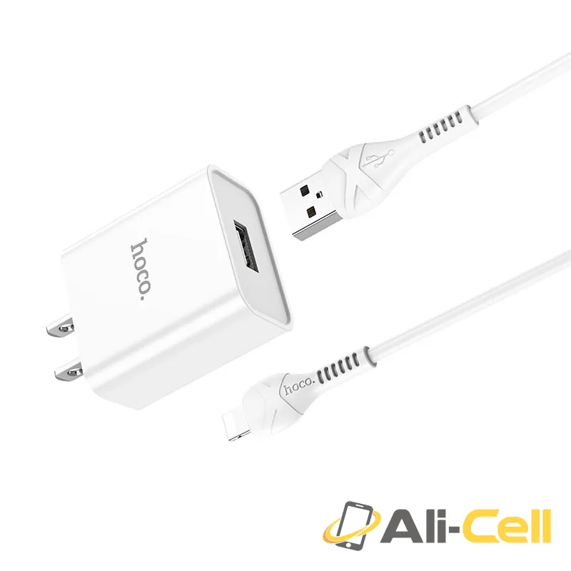 Wall charger “C81 Asombroso” US plug set with cable (C81 White, Single) — 2