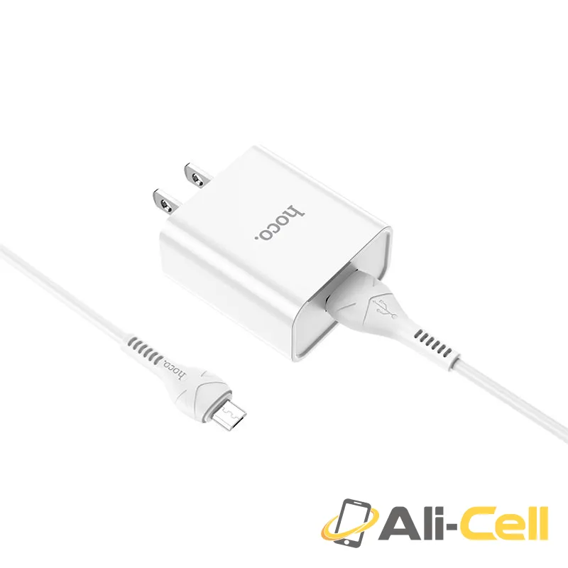 Wall charger “C81 Asombroso” US plug set with cable (C81 Type C White, Set With Type C Cable) — 4