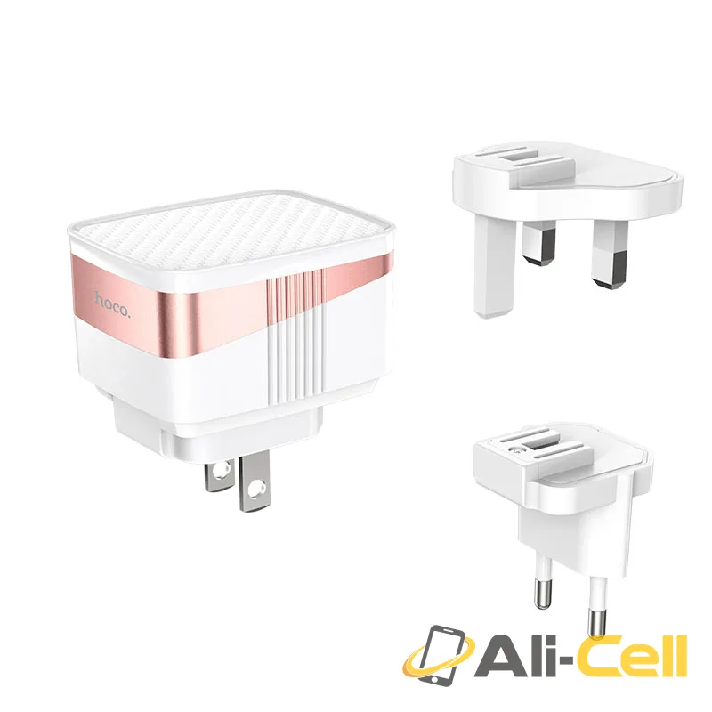 Wall charger “C83 Detachable pin” US / EU / UK plugs (C83 White, US-EU-UK) — 2