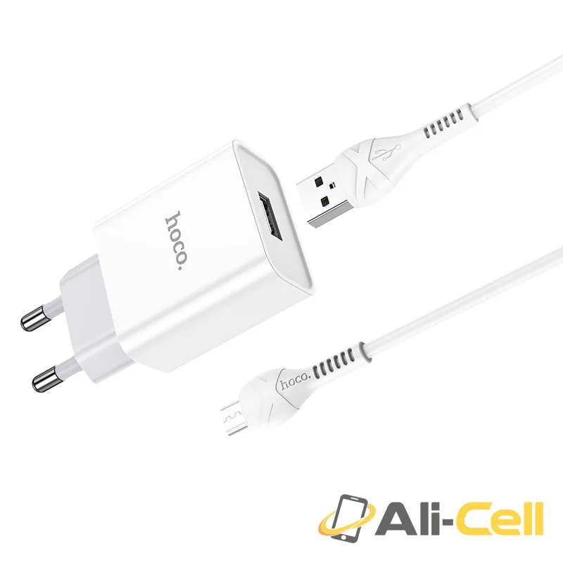 Wall charger “C81A Asombroso” EU plug set with cable (C81a Micro Usb White, Set With Micro Usb Cable) — 3