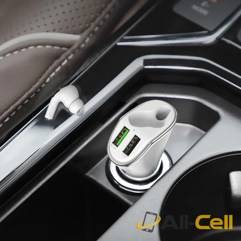 Car charger “E47 Pro Traveller” with wireless headset (E47 Pro White) — 5