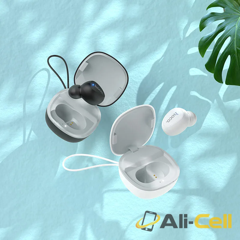 Wireless headset “E50 Wise mini” with charging case (E50 White) — 5