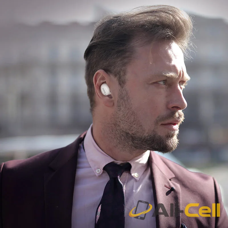 Wireless headset “E50 Wise mini” with charging case (E50 White) — 6