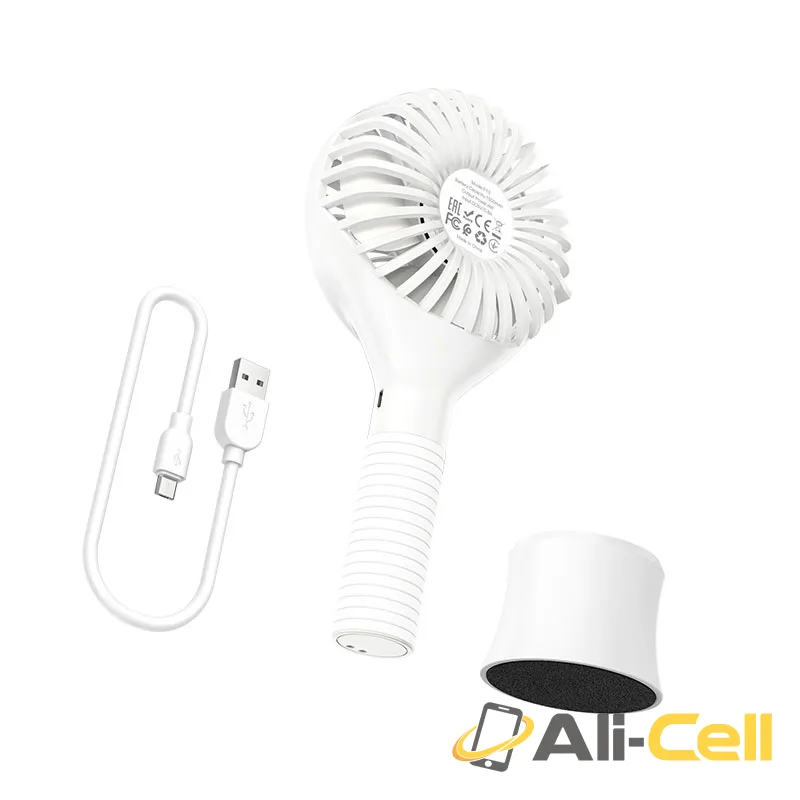 Portable fan “F13 Mickey” handheld and desktop (F13 White) — 3